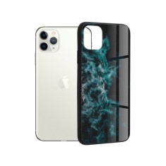 Husa Compatibila cu iPhone 11 Pro Max Techsuit Glaze Blue Nebula foto