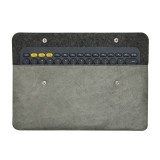 Husa tastatura Kwmobile pentru Logitech Magic keyboard/Logitech K380/MX Keys Mini, Gri, Piele ecologica, 59732.22