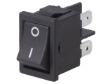 Comutator Rocker DPST Negru OFF-ON 16A 250V