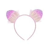 Bentita cu urechi si Glitter multicolor, ATU-085290, Oem