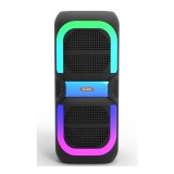 Boxa Portabila Wireless 2039BT &ndash; 8W, Lumini RGB, FM, TWS, Karaoke, Woofer 8 inch