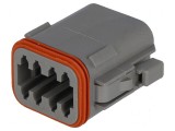 Conector cablu-cablu DT mufă mamă 8 pini gri IP68