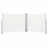 Cumpara ieftin Copertina laterala retractabila, crem, 140 x 1000 cm