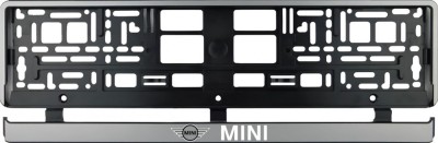 Set 2 bucati, suport numar inmatriculare argintiu Mini foto