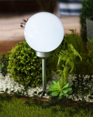 Lampa cu glob solar 34cm LED foto