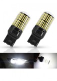 Cumpara ieftin Set 2 leduri T20 w21w lumina alba, 157 smd , super canbus 12v