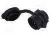 Conector circular soclu tată 7 pini 5A 250V IP67 drept LUTRONIC