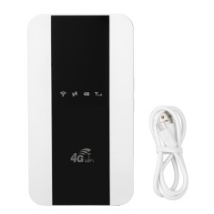 Router 4G/5G Portabil ambrasmart, Alb, Baterie puternica de 3000mAh, pana la 10 utilizatori