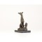 Ogar sezand-statueta din bronz pe un soclu din marmura FA-64
