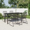 VidaXL Set mobilier de grădină, 5 piese, negru, ratan PVC 3099211
