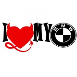 Cumpara ieftin Sticker I Love My BMW