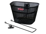 Cos fata biciclete HT-012, culoare negru, 34x25,5x24cm, 600 grame, prindere 1&quot; Cod:A062