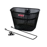 Cos fata biciclete HT-012, culoare negru, 34x25,5x24cm, 600 grame, prindere 1&quot; Cod:A062