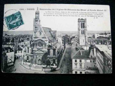 Carte postala Paris, Eglise Saint Etienne, 1911 foto