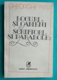 Gheorghe Pitut &ndash; Locuri si oameni scriitori si parabole ( prima editie )