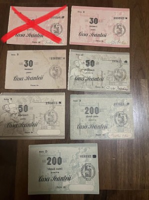 Lot bonuri contributie Casa Scanteii foto