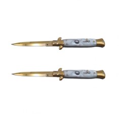 Pachet doua bricege de vanatoare Italian Spirit, otel inoxidabil, 22.5 cm, auriu