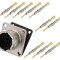 Conector circular RT360 soclu tată crimpat PIN 10 7,5A IP67