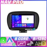 Navigatie Fiat 500 2014 KIT 539 EDOTEC-LITE Android Ecran 720P Octa Core 8 128 Carplay CarStore Technology