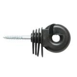 Izolator inelar compact negru pentru gard electric, 6 mm, Thor
