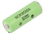 Acumul: Li-Ion 18500 3,7V 2040mAh &Oslash;18,6x50mm 3,8A