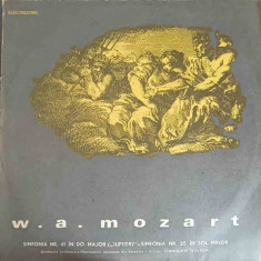 Disc vinil, LP. Simfonia Nr. 41 In Do Major (Jupiter). Simfonia Nr. 25 In Sol Minor-W. A. Mozart, Orchestra Simf
