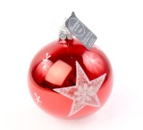 Cumpara ieftin Glob de Craciun - Decoris Star Red Bauble, 8cm | Kaemingk