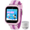 Ceas GPS Copii iUni Kid601, Telefon incorporat, Alarma SOS, 1.54 Inch, Touchscreen, Jocuri, Pink + Boxa Cadou