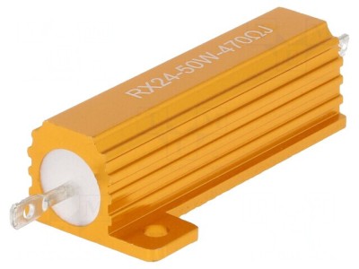 Rezistor Bobinat 470&amp;Omega; 50W Radiator foto