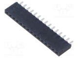 Conector şiruri pini soclu mamă 15 pini 2,54mm drept THT SAMTEC aurit