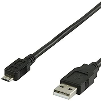 Cablu USB 2.0 tata - micro USB tata 1m negru VALUELINE foto