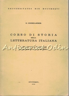 Corso Di Storia Della Letteratura Italiana - D. Condrea-Derer foto