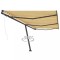 Copertină autonomă retractabilă automat galben&amp;alb 600x300 cm