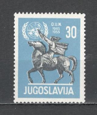 Iugoslavia.1955 10 ani ONU SI.161 foto