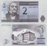 Estonia 2 Krooni 2006 UNC Bancnota Neagra Europa, Colectie Numismatica