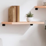VidaXL Poliță de perete, 60x30x(2-4) cm, lemn masiv de stejar netratat