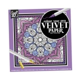 Set pictura 5 planse de colorat catifelate Velvet Paper Flori 18x18cm Grafix GRCR5004-GE