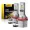 Set 2 becuri LED H11 Auxito&reg;, Canbus, lumina alb-rece, 4000 lumeni, faruri ceata
