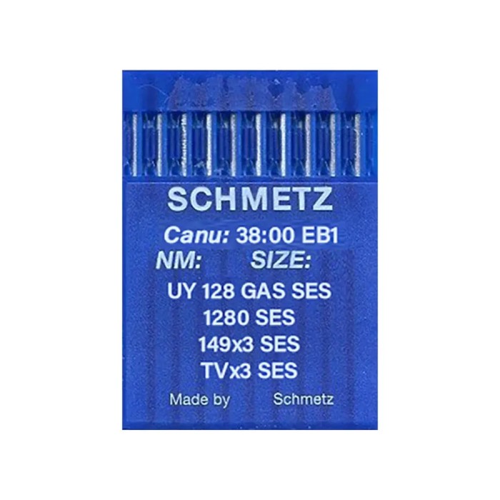 Set 10 ace de cusut cu butuc normal pentru masini de cusut industriale uberdeck, Schmetz, varf SES