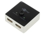Switch HDMI 2.0 HDCP 2.2 Negru cu 2 Intrări HDMI