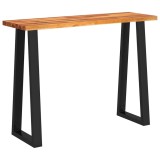 Cumpara ieftin Consola cu margini naturale, 110x35x80 cm, lemn masiv de acacia