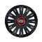 Set 4 capace roti Negre Cu Inel Rosu Active R15 Compatibil Cu Kia