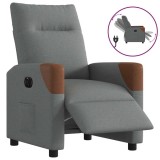 Cumpara ieftin Fotoliu rabatabil electric, gri inchis, material textil