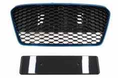 Grila Centrala Audi R8 42 (2013-2015) RS Design Negru Lucios/ Albastru Performance AutoTuning