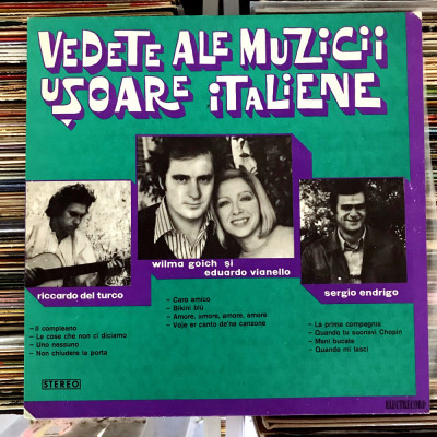 Disc Vinil COMPILAȚIE &amp;ndash; Vedete Ale Muzicii Ușoare Italiene EXCELENT foto