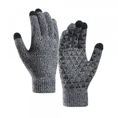 Manusi De Iarna Tactile Iwarm ST0018, Marime 23cm, Negre Gri foto
