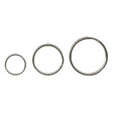 Inele Metalice Pentru Chei, D - 20mm, 10 Buc/set, Alco - Argintii