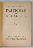 PASTICHES ET MELANGES , HUITIEME EDITION par MARCEL PROUST , 1921