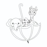 Cumpara ieftin Sticker decorativ, Animale, Negru, 69 cm, 8543ST, Oem