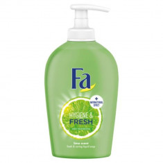 Sapun Lichid FA, 250 ml, Antibacterian, Lamaie Verde, Recipient cu Pompita, Sapun Lichid pentru Maini Fa Hygiene &amp;amp; Fresh Lime, Sapun Lichid cu Efect A foto